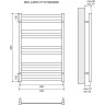 Полотенцесушитель электрический LEMARK BELLARIO LM68810E П10 500x800